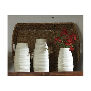 Rosie 3 Piece White Vase Set