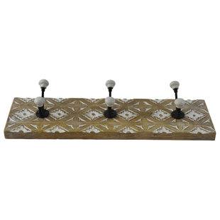 Onika Mango Wood Wall Mounted Coat Rack