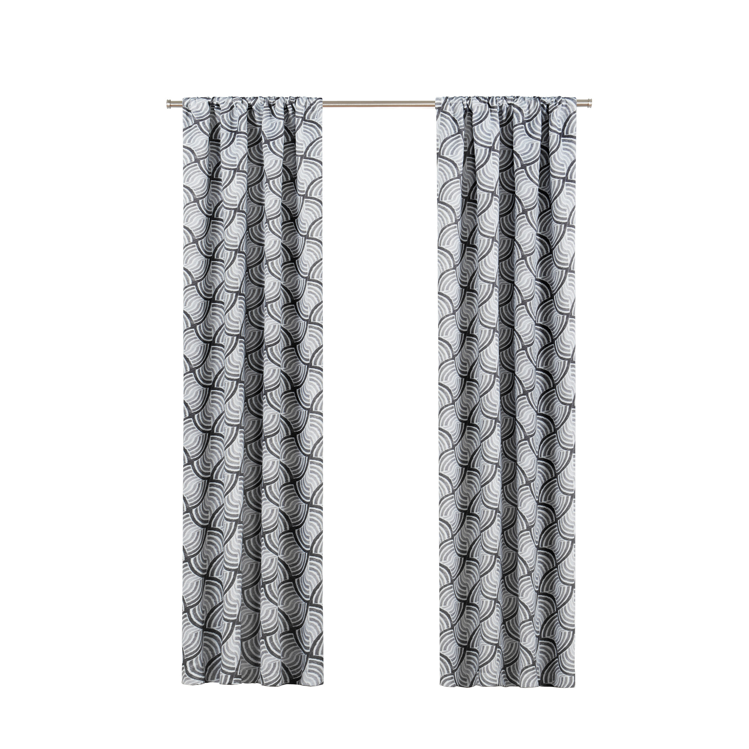 Zipcode Design Allen Ikat Room Darkening Thermal Rod Pocket Single