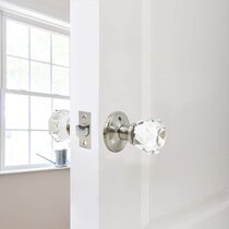 Passage Function for Hall and Closet Athena Collection AMG and Enchante Accessories Classic Tulip Crystal Door Knobs Decor Living Polished Chrome