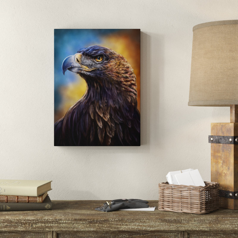 Millwood Pines Golden Eagle Illustration Acrylic Painting Print