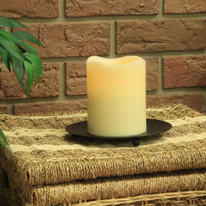 Melted Wax Pillar Candle