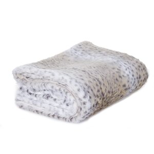 Aaryahi Leopard Faux Fur Throw Blanket