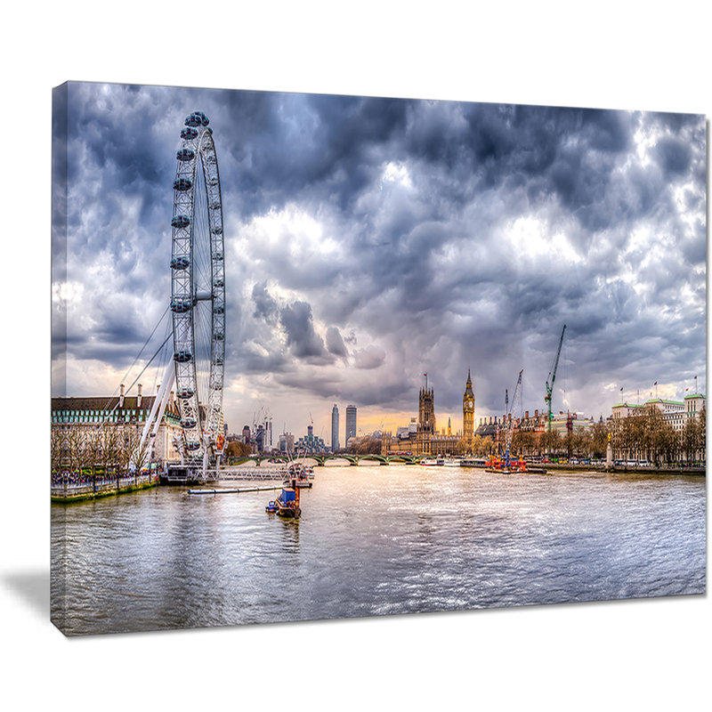 Designart London Skyline And River Thames Cityscape Photographic