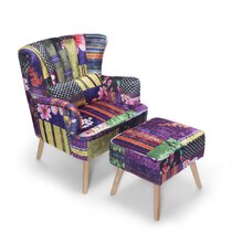 wayfair chair with footstool