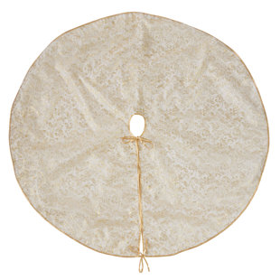 Naveen Organza And Leaf Design Tree Skirt Naveen Organza And Leaf Design Tree Skirt