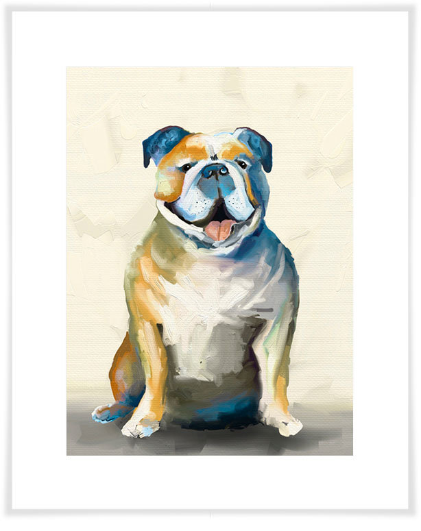 Latitude Run Best Friend Bulldog On Cream By Cathy Walters