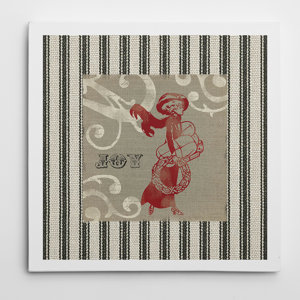 'Burlap Shopper' Graphic Art on Wrapped Canvas
