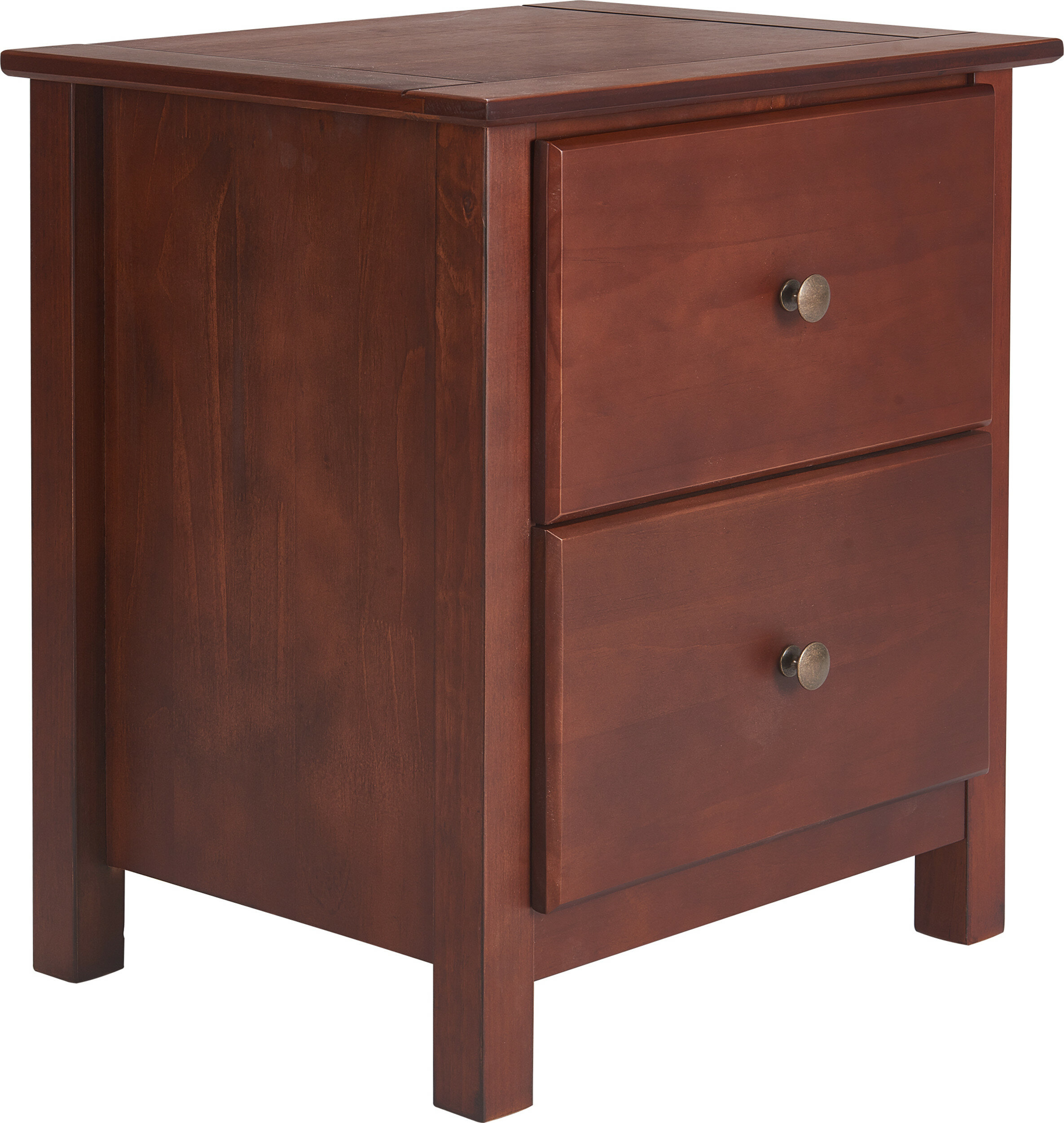 Andover Mills Dunshee Solid Wood 2 Drawer Nightstand Reviews Wayfair