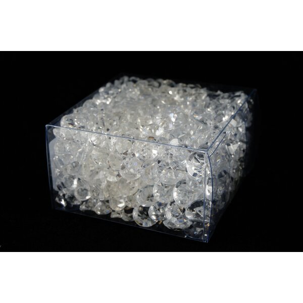 50pcs 18mm Clear Crystal Diamond Confetti Ornament Wedding Venue Decorations DIY 