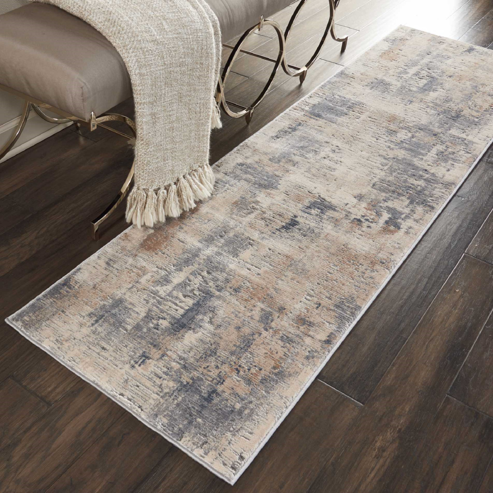 Williston Forge Comer Power Loom Beige/Gray Rug & Reviews | Wayfair