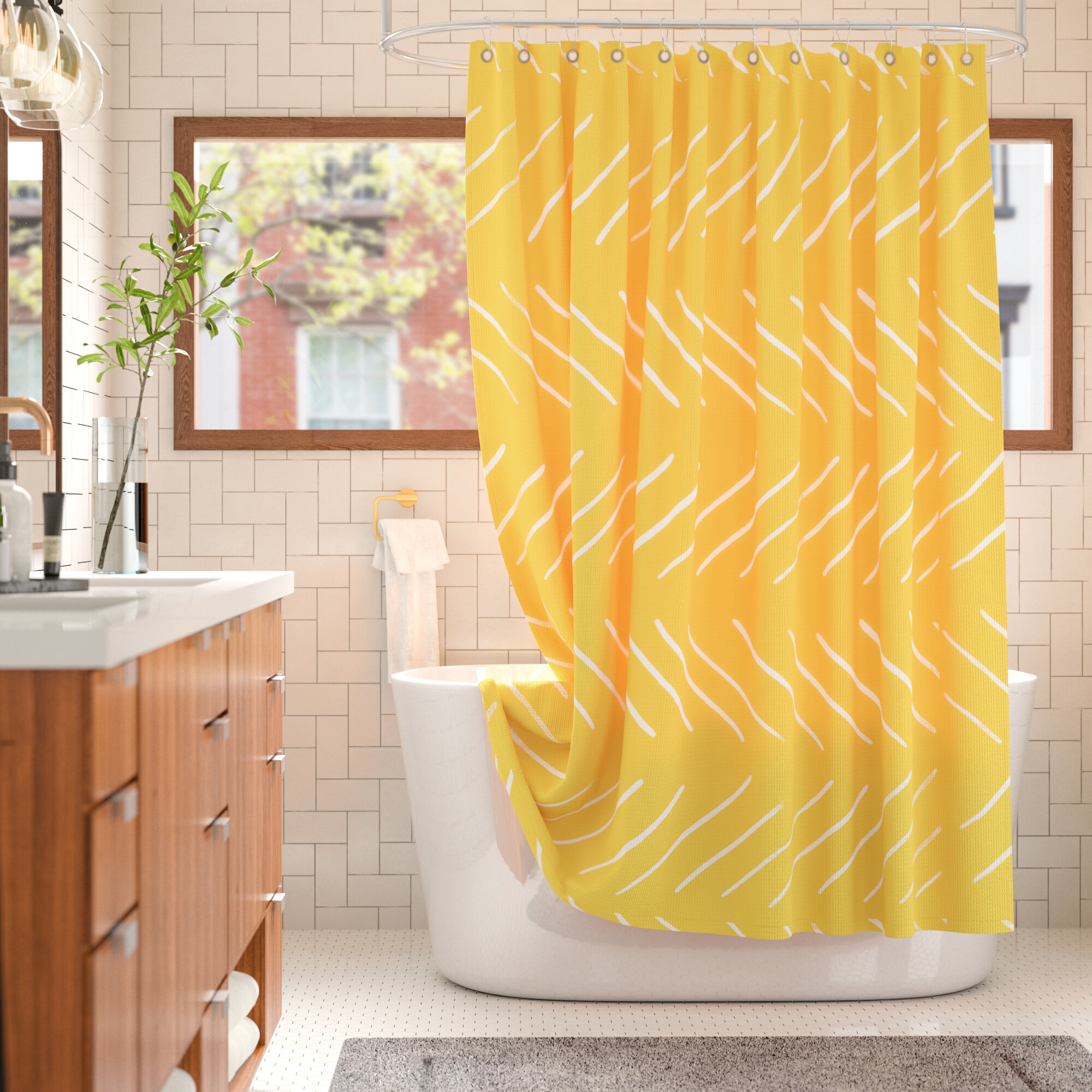 Wade Logan Kavita Single Shower Curtain Reviews Wayfairca