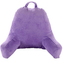 purple reading pillow