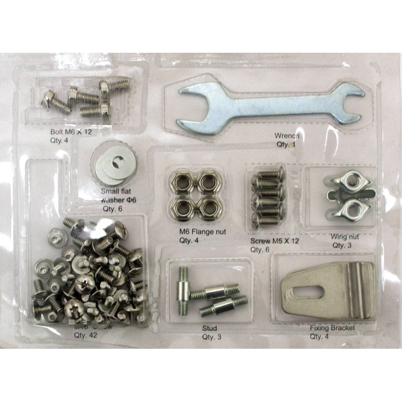 Square Glass Tube Patio Heater Hardware Kit