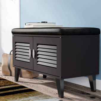 Rebrilliant Belote 2 Door Entryway 4 Pair Shoe Storage Cabinet Reviews Wayfair Ca