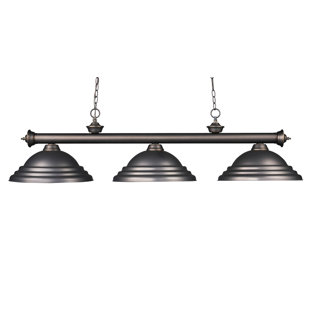 Go to store & view more images Red Barrel Studio Zephyr Traditional 3-Light Incandescent Billiard Light