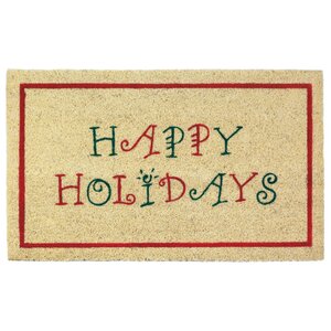 Happy Holidays Welcome Doormat