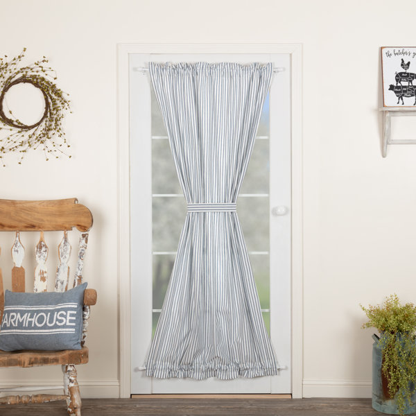 Blue Ticking Curtains Wayfair