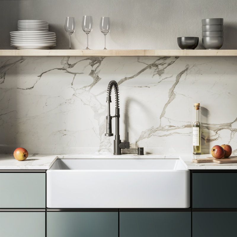 Swiss Madison Ceramic 33 L X 20 W Farmhouse Kitchen Sink Wayfair