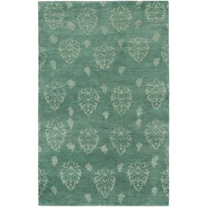 Royal Maroc Hand-Knotted Teal Area Rug