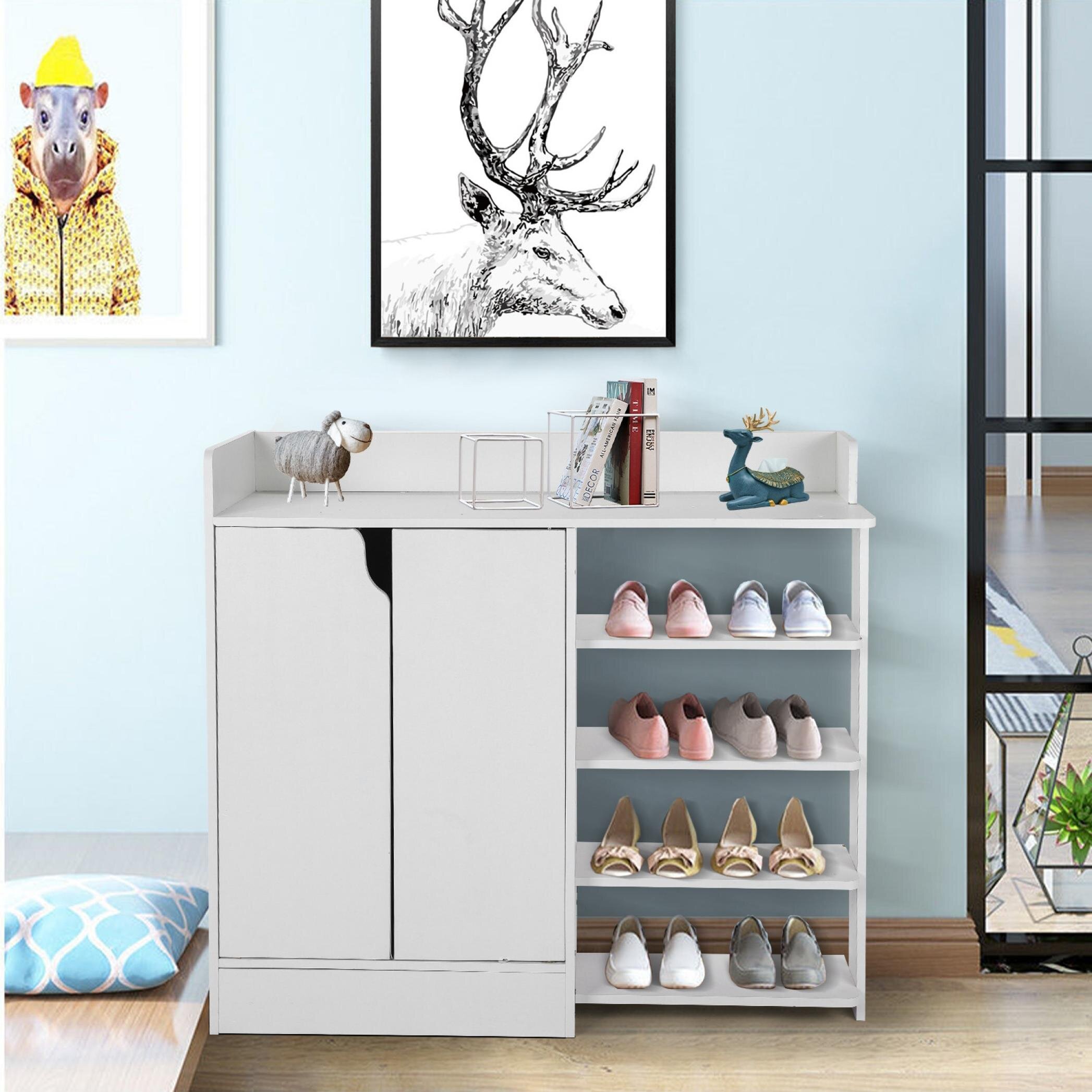 Latitude Run® 24 Pair Shoe Storage Cabinet | Wayfair