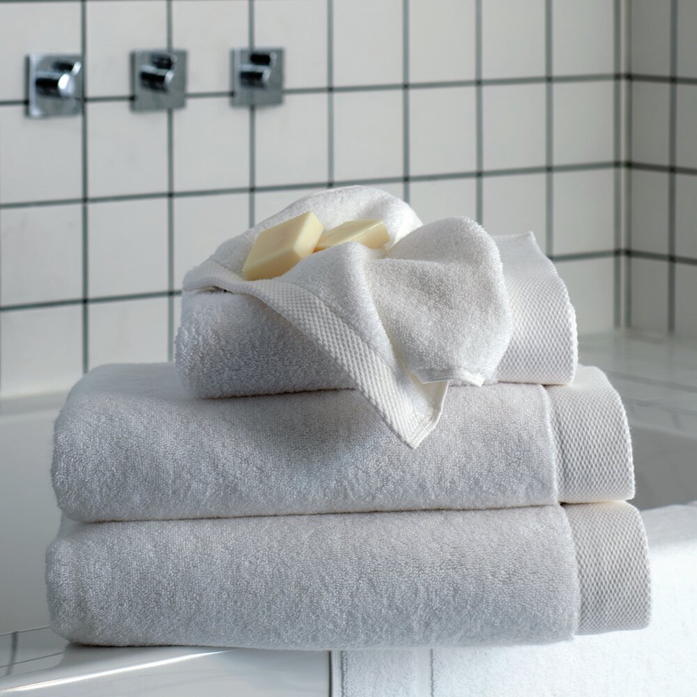 Garnier-Thiebaut Towel Plush Luxury Soft White Towels Set 6-Pieces 2 Bath Towels, 2 Hand Towels, 2 face Cloth