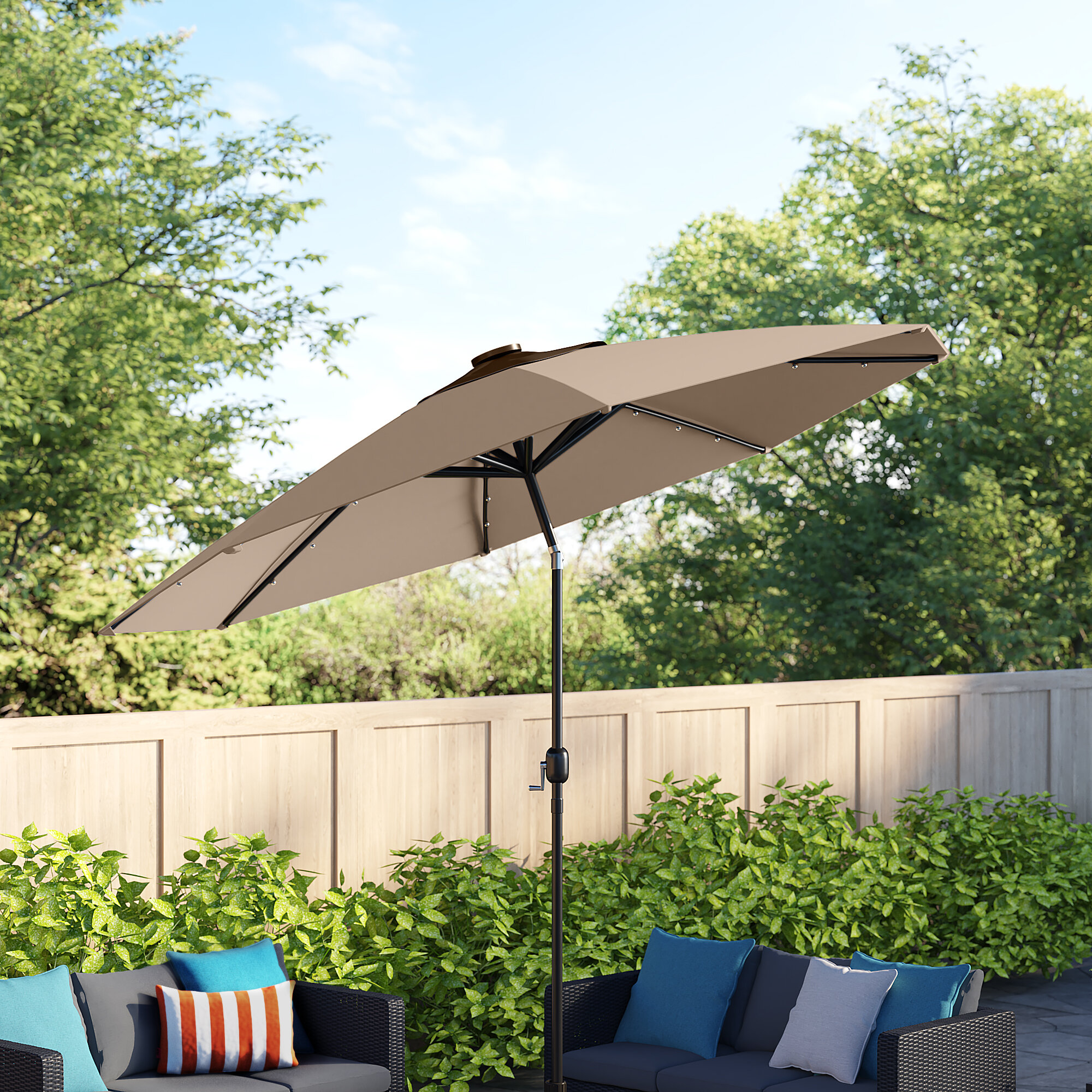 Lighted Patio Umbrellas You Ll Love In 2020 Wayfair