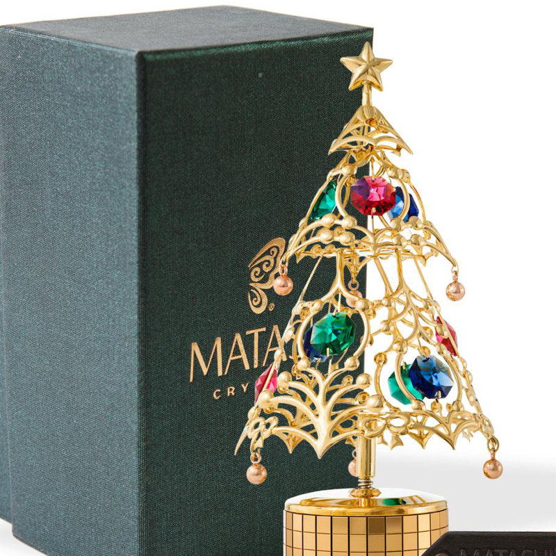 Matashicrystal Christmas Tree Wind Up Deck The Halls Decorative Music Box Wayfair
