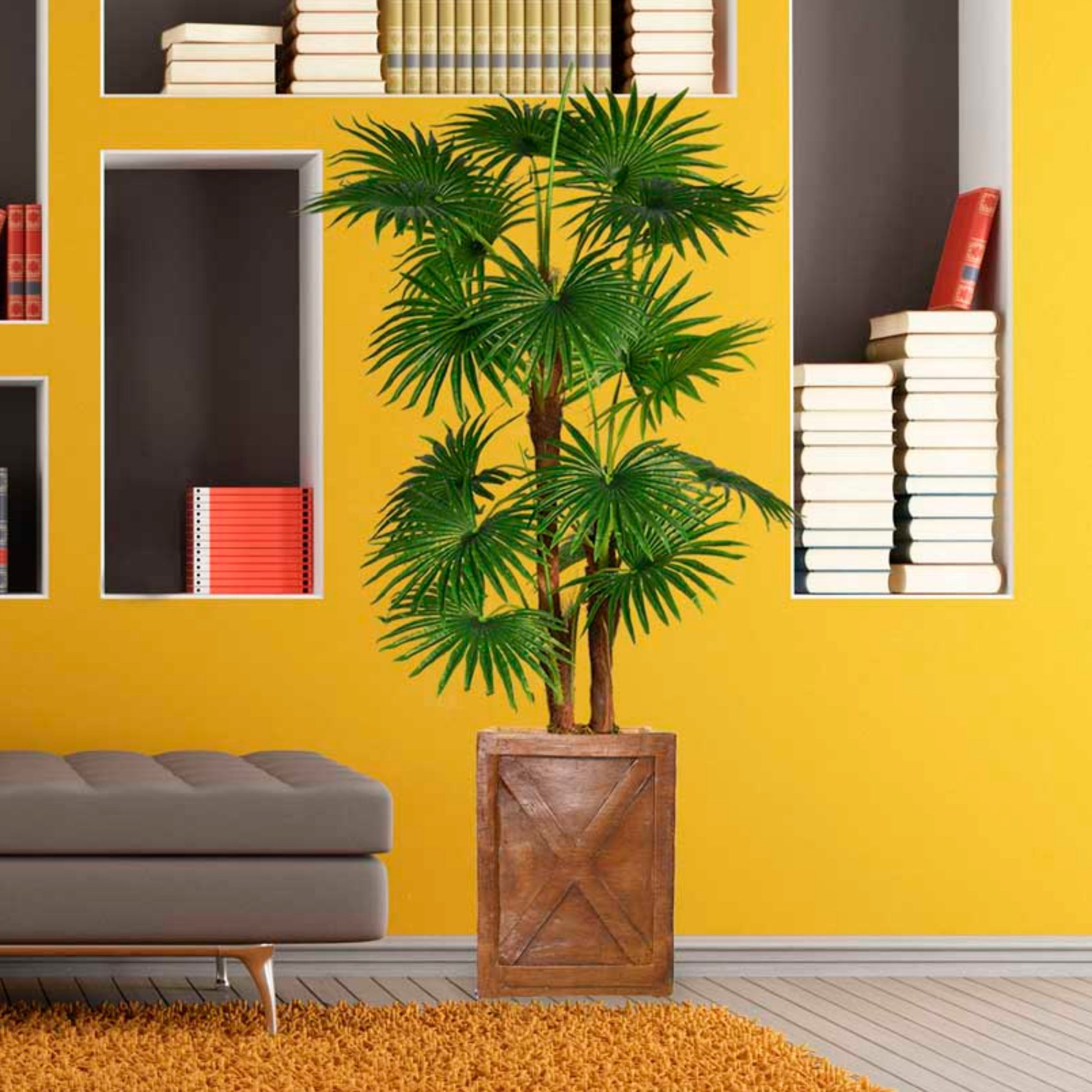 Bayou Breeze Artificial Indoor Outdoor Decor Floor Palm Tree In