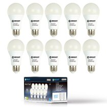 S 5W LED A19 Light Bulb 40W Equivalent Warm White 2800K 500 lumen E26 UL Listed 