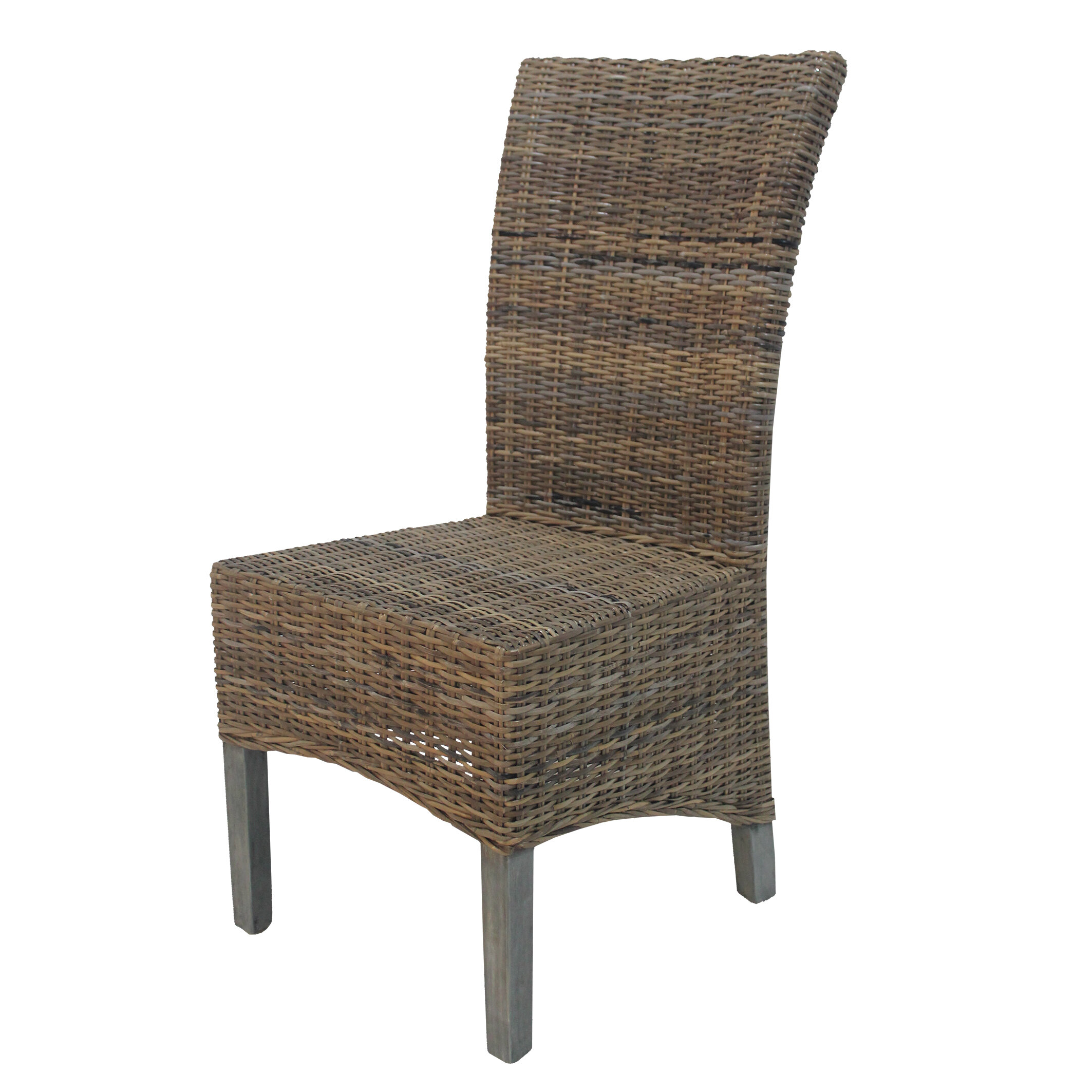 rattan parsons dining chairs