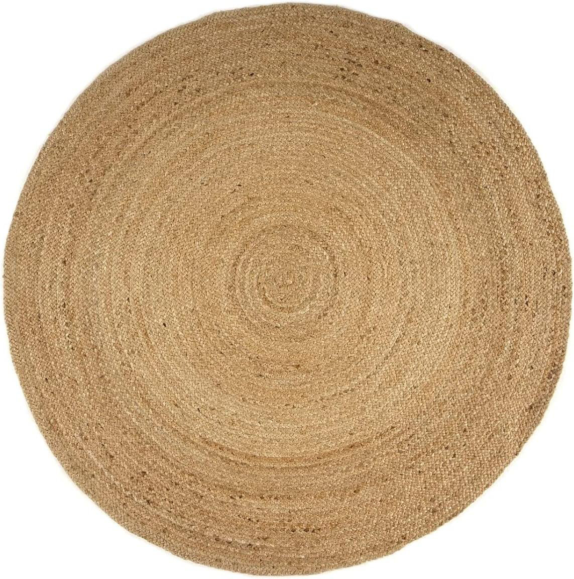 Bay Isle Home Natural Round Handwoven Jute Rug Soft Jute Rug Indoor