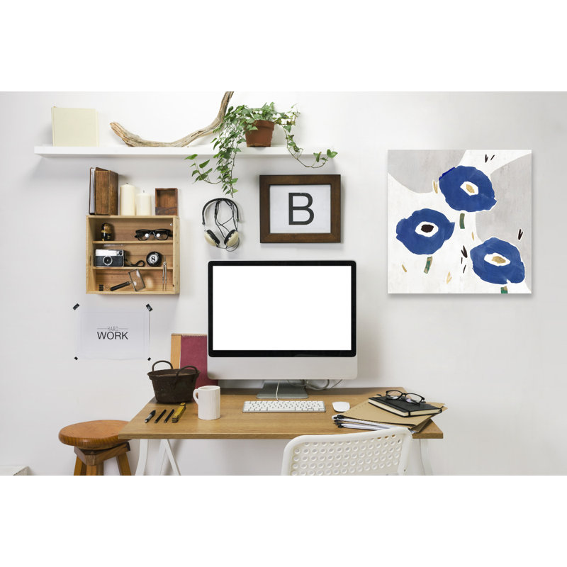 East Urban Home Blue Cluster Ii By Pi Creative Picture Frame Graphic Art Print Wayfair