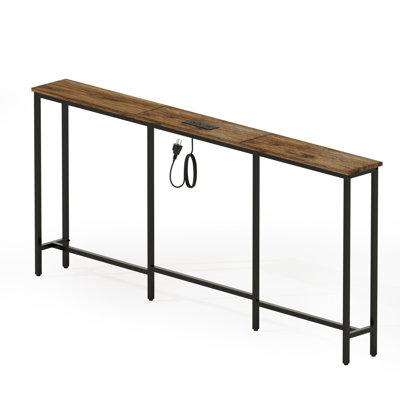 Bachand 70.86'' Console Table with Power Outlet