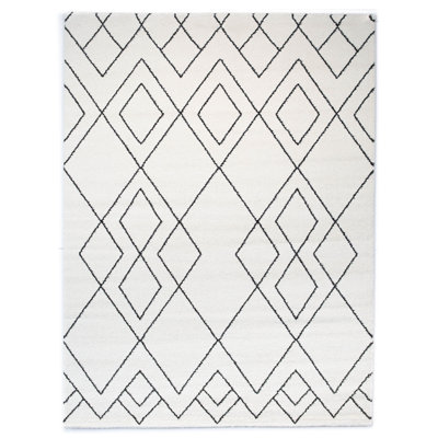Elle Geometric Cream Area Rug