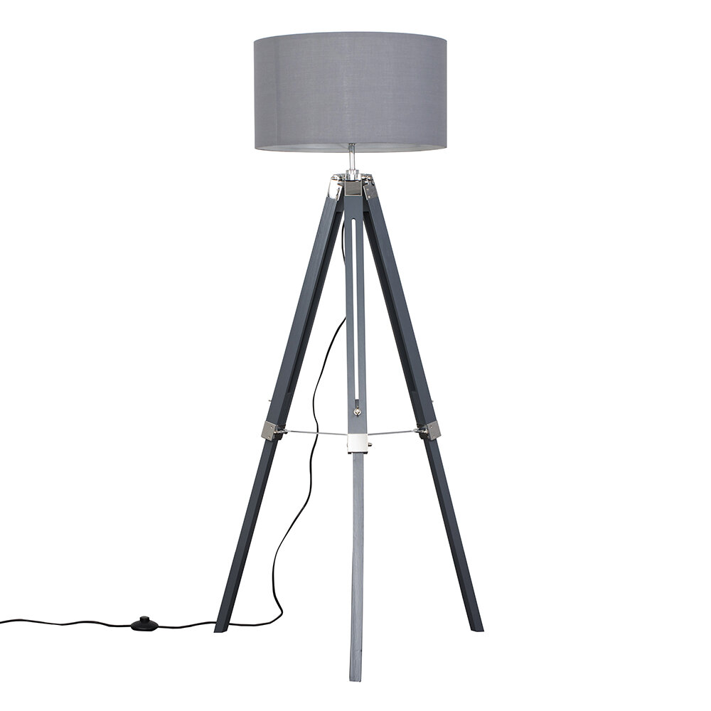 grey tripod floor lamp home bargains