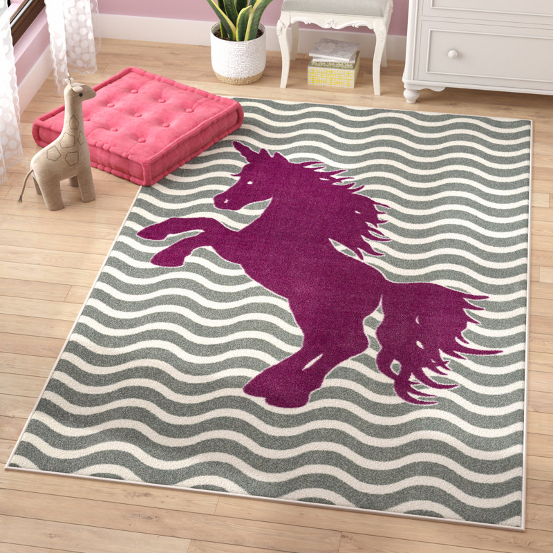 Viv + Rae Heimbach Majestic Unicorn Royal Area Rug ...
