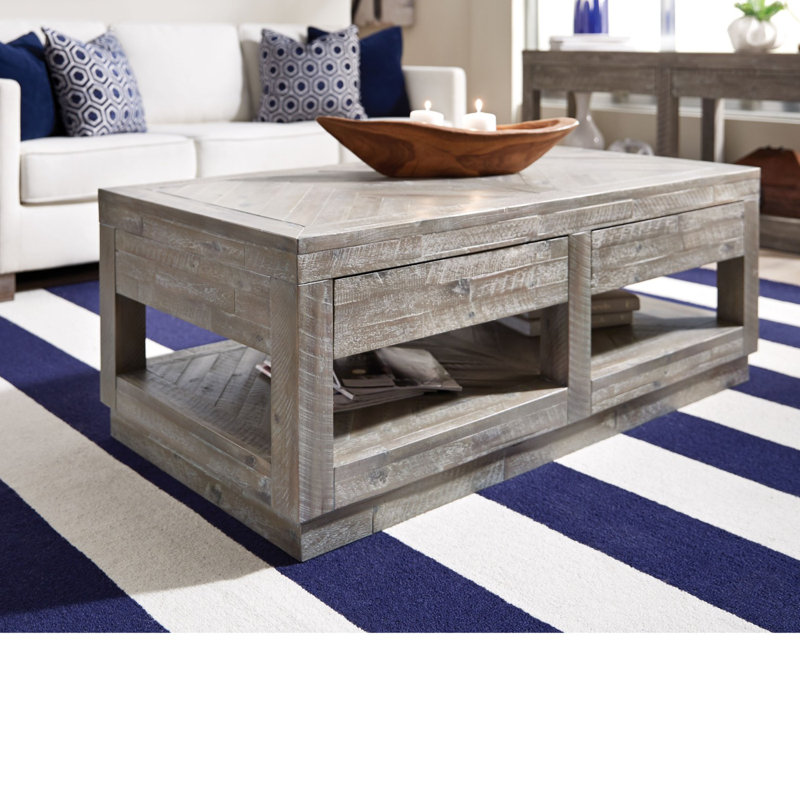 Brayden Studio Maryville 2 Drawer And Bottom Shelf Coffee Table