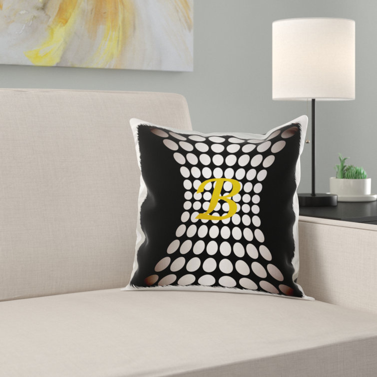 monogram pillow cover