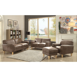 Escaler Leather Loveseat by Ivy Bronx