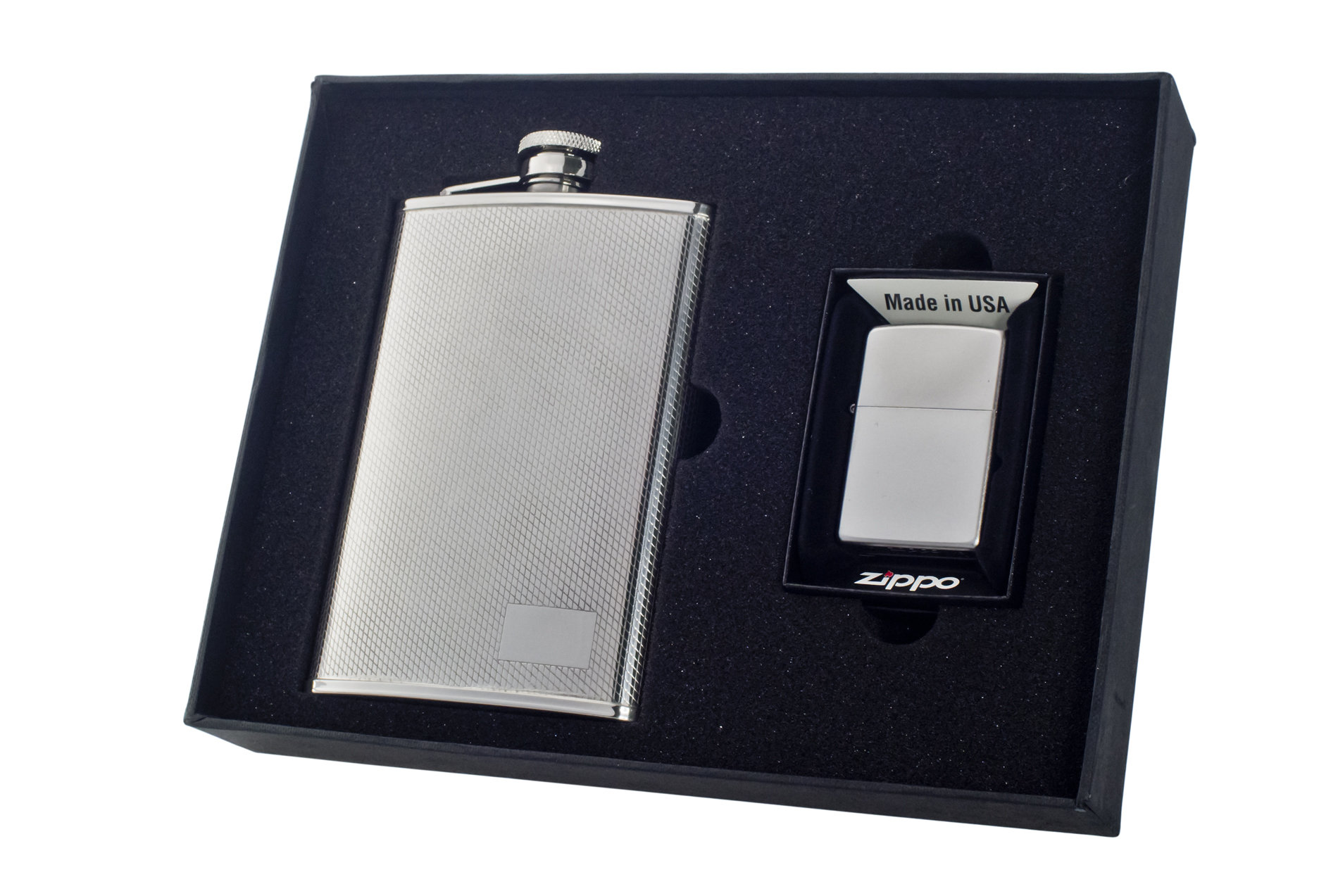 Visol Turtle Stainless Steel Hip Flask Chrome 6-Ounce Satin Finish