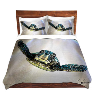 Go to store & view more images East Urban Home Sea Turtle I Duvet Set