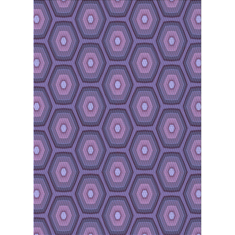 East Urban Home Geometric Wool Purple Pink Area Rug Wayfair