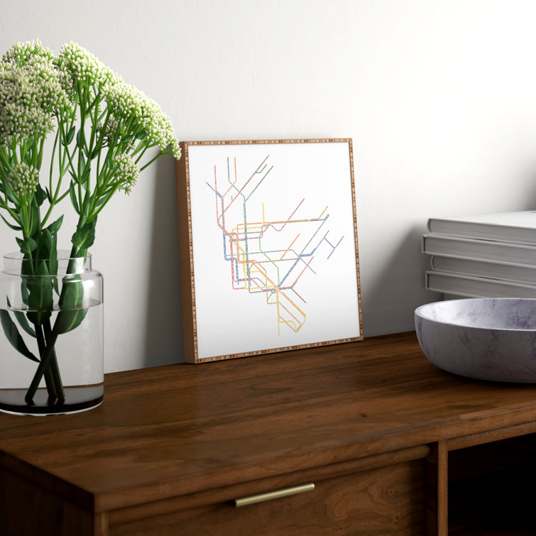 Mercury Row® Nyc Subway Map by Restudio Designs - Picture Frame Graphic ...