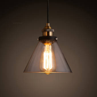Williston Forge Kaylyn 1 Light Single Cone Pendant Wayfair