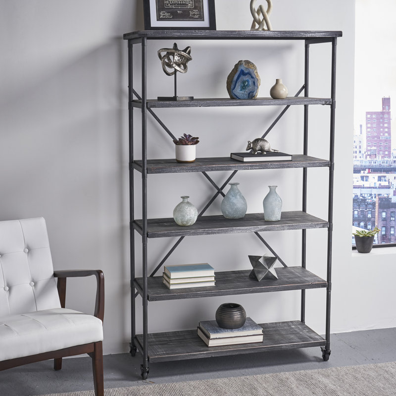 17 Stories Galilea 5 Shelf Etagere Bookcase & Reviews ...