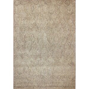 Cleavenger Hand-Tufted Beige Area Rug