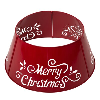 Glitzhome Merry Christmasdiecut Tree Collar &amp; Reviews | Wayfair