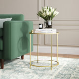 Wayfair | Gold Round End & Side Tables You'll Love in 2022