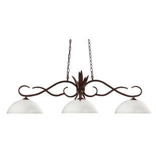 Go to store & view more images Fleur De Lis Living Beehler 3-Light Pool Table Light Pendant